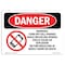 Signmission Safety Sign, OSHA Danger, 12" Height, Rigid Plastic, Warning! Turn Off Cell Phones, Landscape OS-DS-P-1218-L-2396 - alternate 1